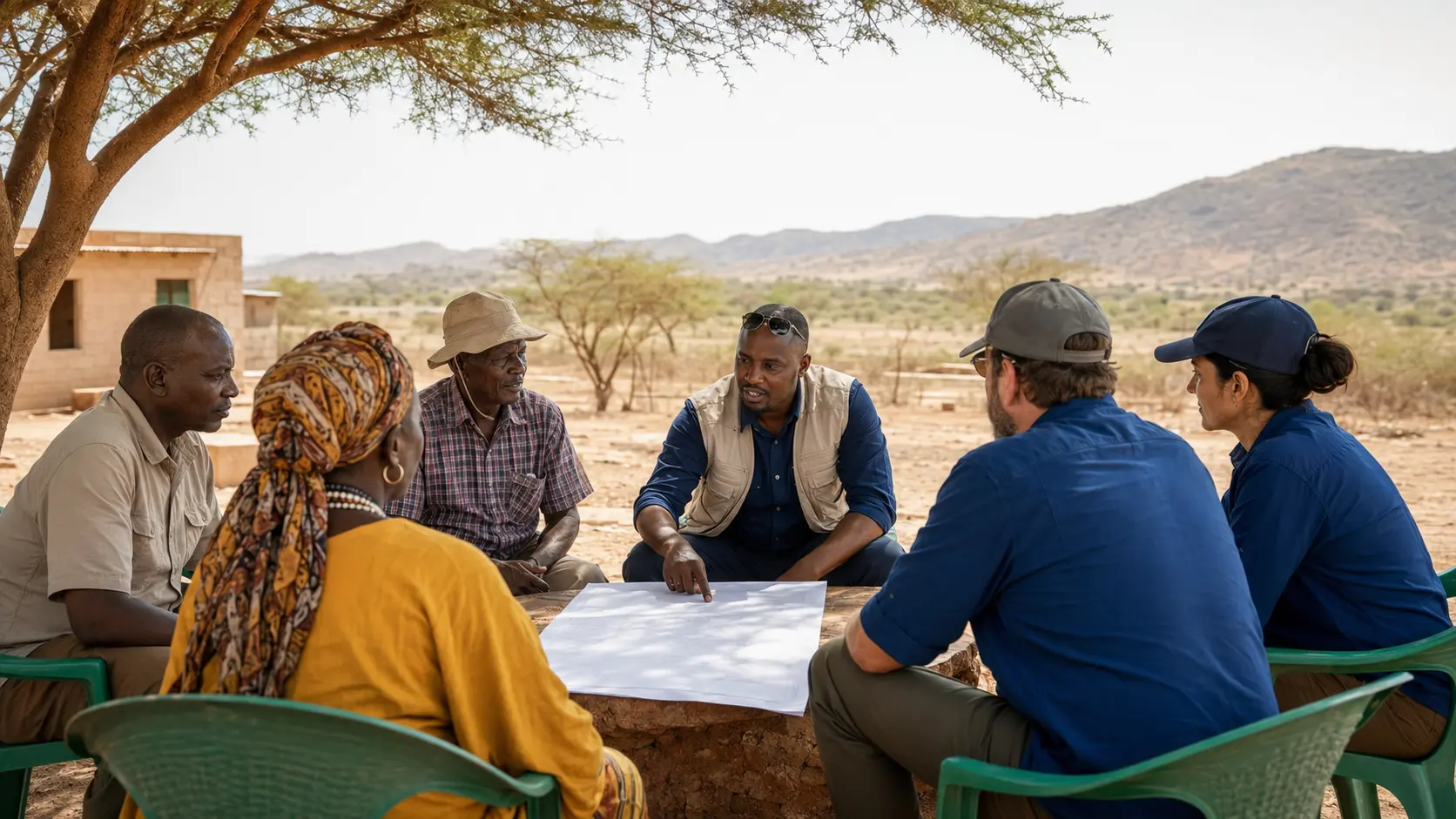 Illustrative community consultation representing engagement in the Kawap operating area